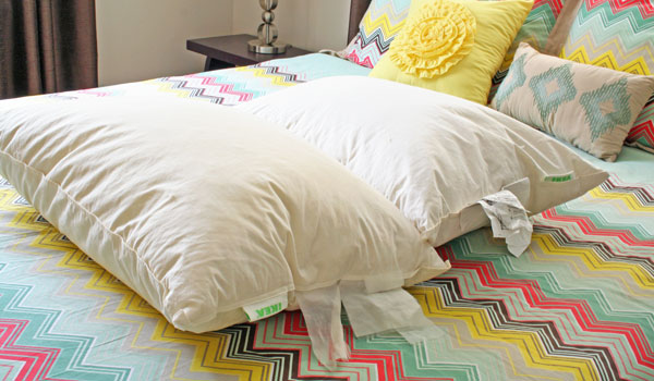 How to hotsell clean feather pillows