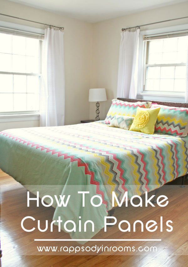 How to Make Curtains for the Guest Room | www.rappsodyinrooms.com