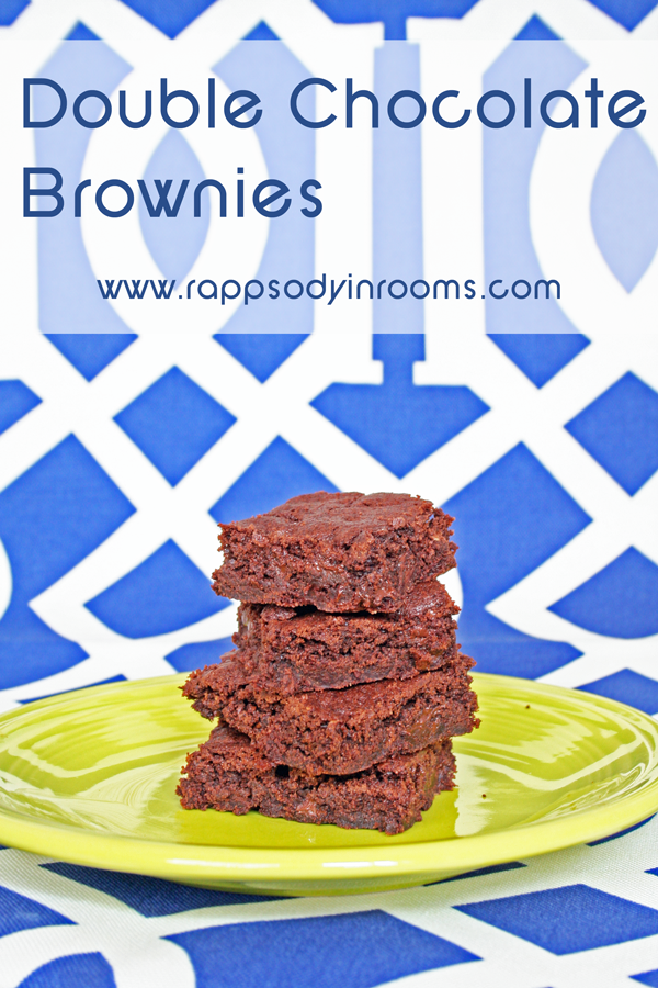 The Best Double Chocolate Brownies Ever | www.rappsodyinrooms.com