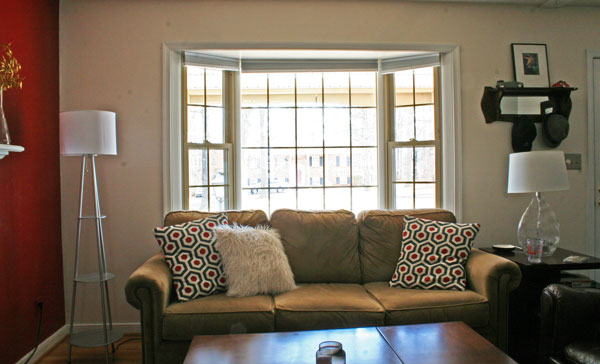 gold lamp living room