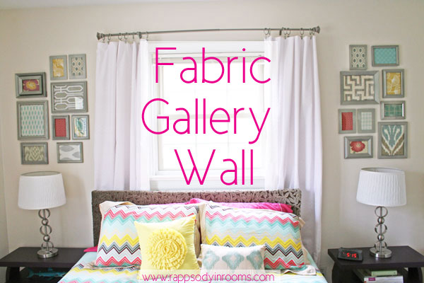 How to Make a Fabric Gallery Wall | www.rappsodyinrooms.com
