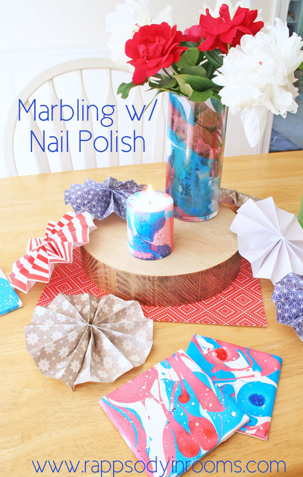 Marbling with Nail Polish | www.rappsodyinrooms.com