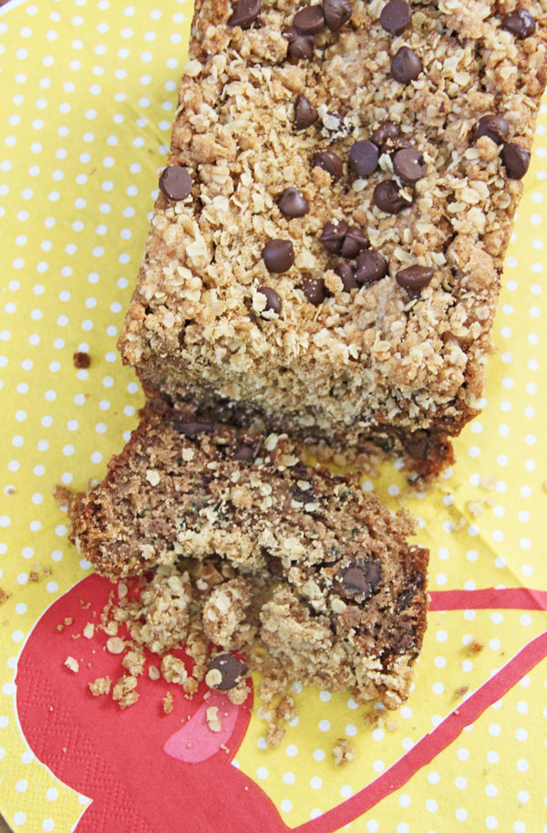 Chocolate Chip Zucchini Bread Recipe | www.rappsodyinrooms.com