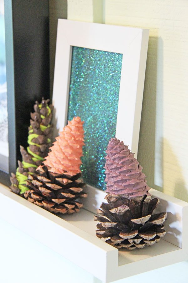 Fall Craft Dipped Pinecones | www.rappsodyinrooms.com