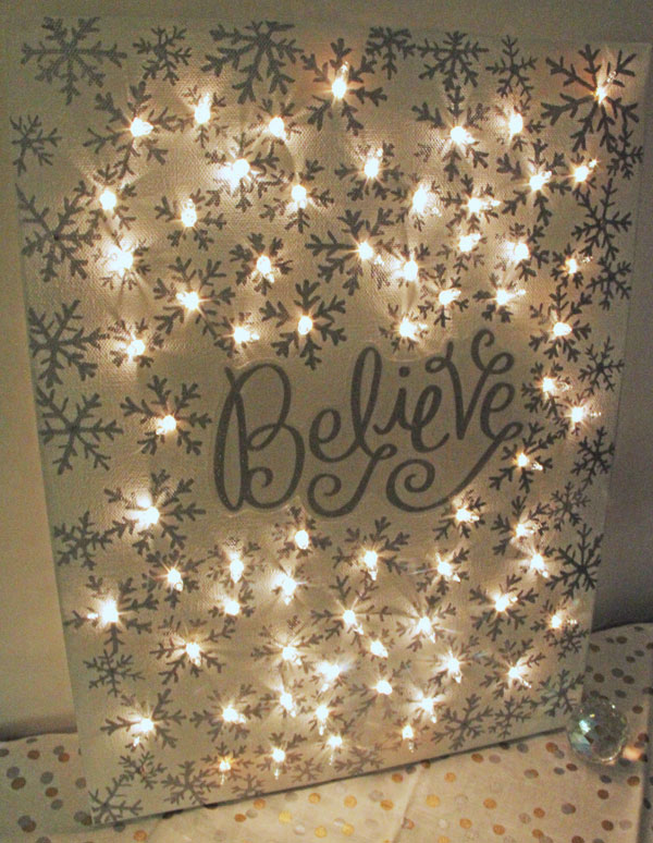 Bloggers Secret Santa: DIY Lighting Christmas Canvas | www.rhapsodyinrooms.comLighted-Christmas-Canvas-11
