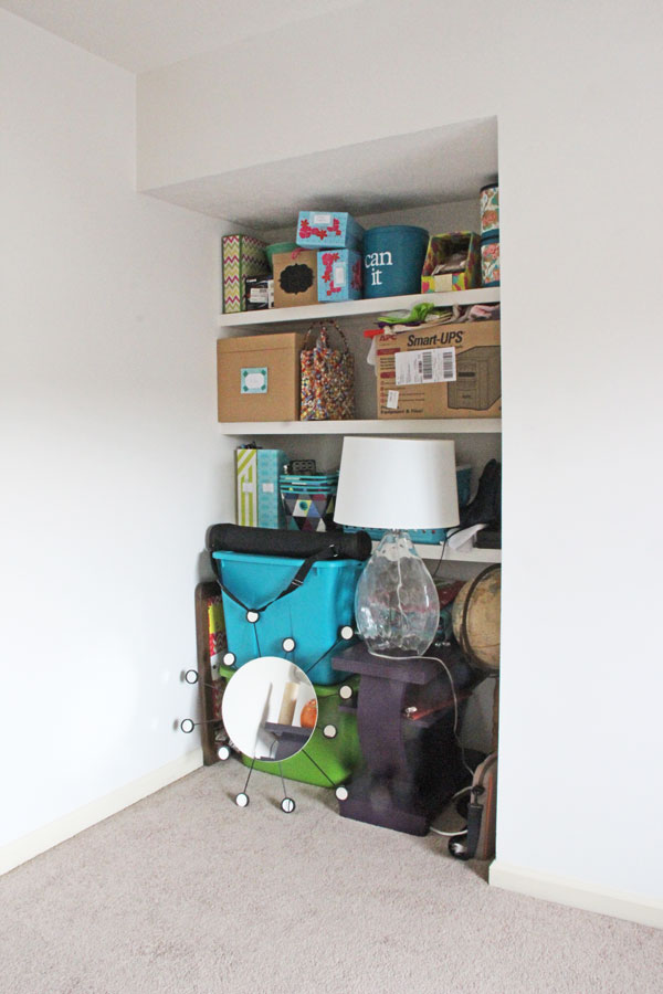 craft spaces) organizing a small craft cabinet - See Vanessa Craft