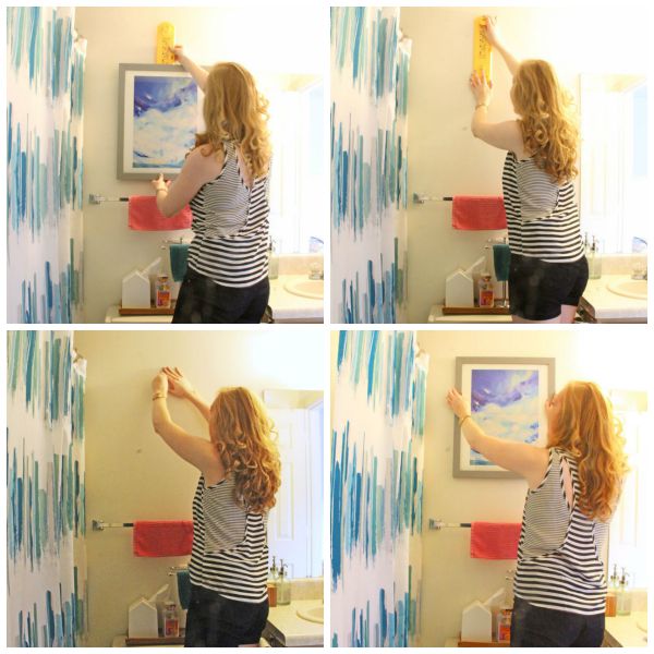 My Two Step Method in Hanging Pictures Perfectly | www.rhapsodyinrooms.com