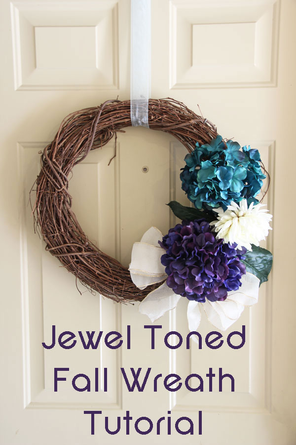 My Fall Jewel Toned Wreath | www.rhapsodyinrooms.com