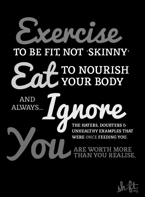 Exercise to be fit, not skinny | www.rhapsodyinrooms.com
