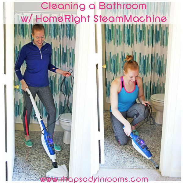 My HomeRight Steam Machine for Cleaning Bathrooms | www.rhapsodyinrooms.com