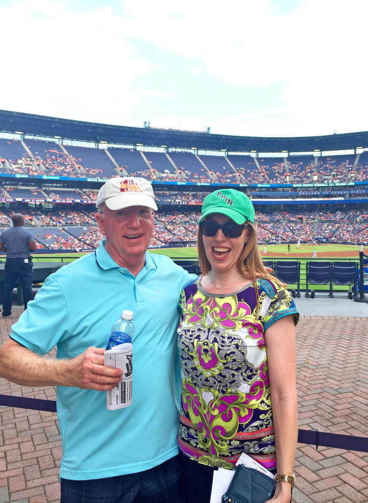 Dad and me at the Braves game!!